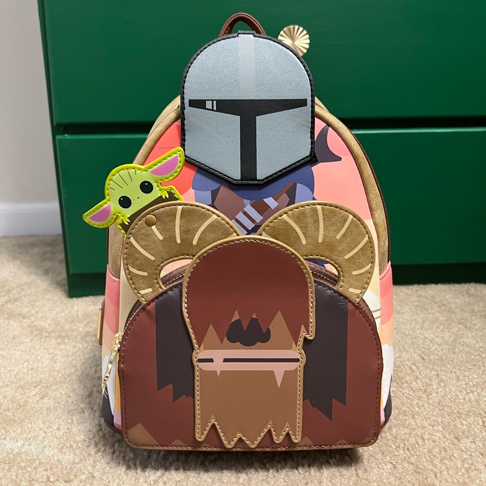 Mandalorian on Bantha Loungefly Backpack